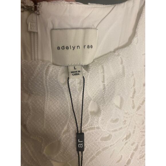 NWT- Adelyn Rae- JULIA 3D LACE MINI DRESS size Large - Picture 9 of 10